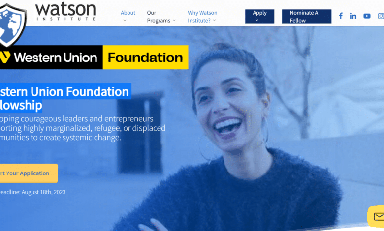 2023 Western Union Foundation Fellowship